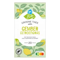 AH Biologisch Groene thee gember citroengras