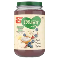 Olvarit Appel zuivel bosbes 12m+