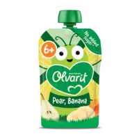 Olvarit Knijpfruit pear, banana 6m+
